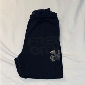 Freecity Black Joggers with Logo